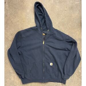 Carhartt Thermal Lined Zip Up Hoodie Mens 2XL Heavyweight Workwear